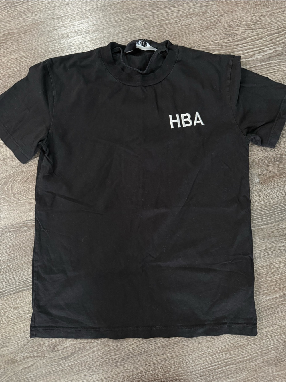 Hood By Air Black T-Shirt with White HBA Logo